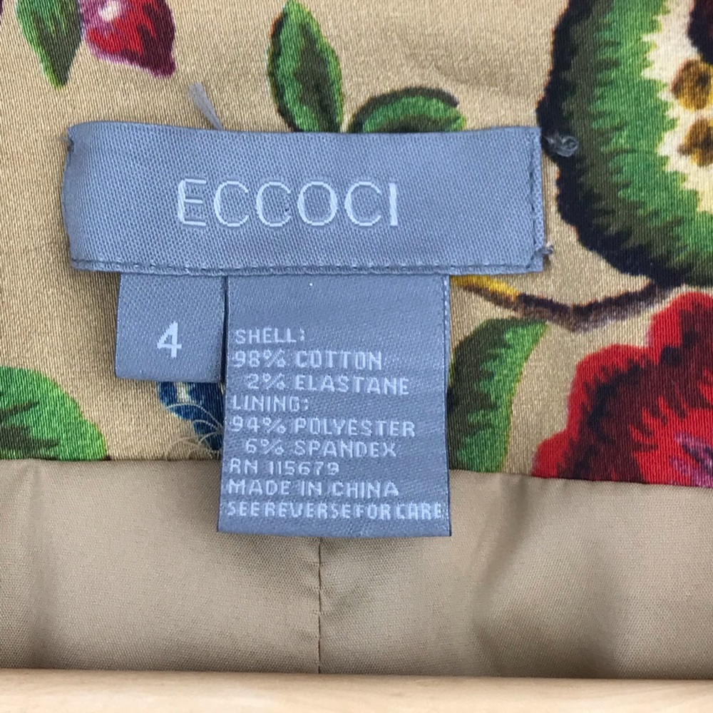 Eccoci Floral Print Jacket Lined - Picture 6 of 6